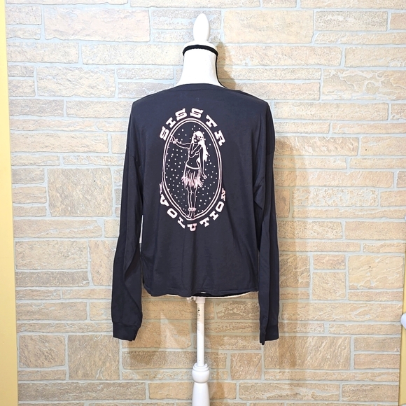 NWT SISSTR EVOLUTION HULA HULA LONG SLEEVE CHARCOAL - Picture 4 of 8